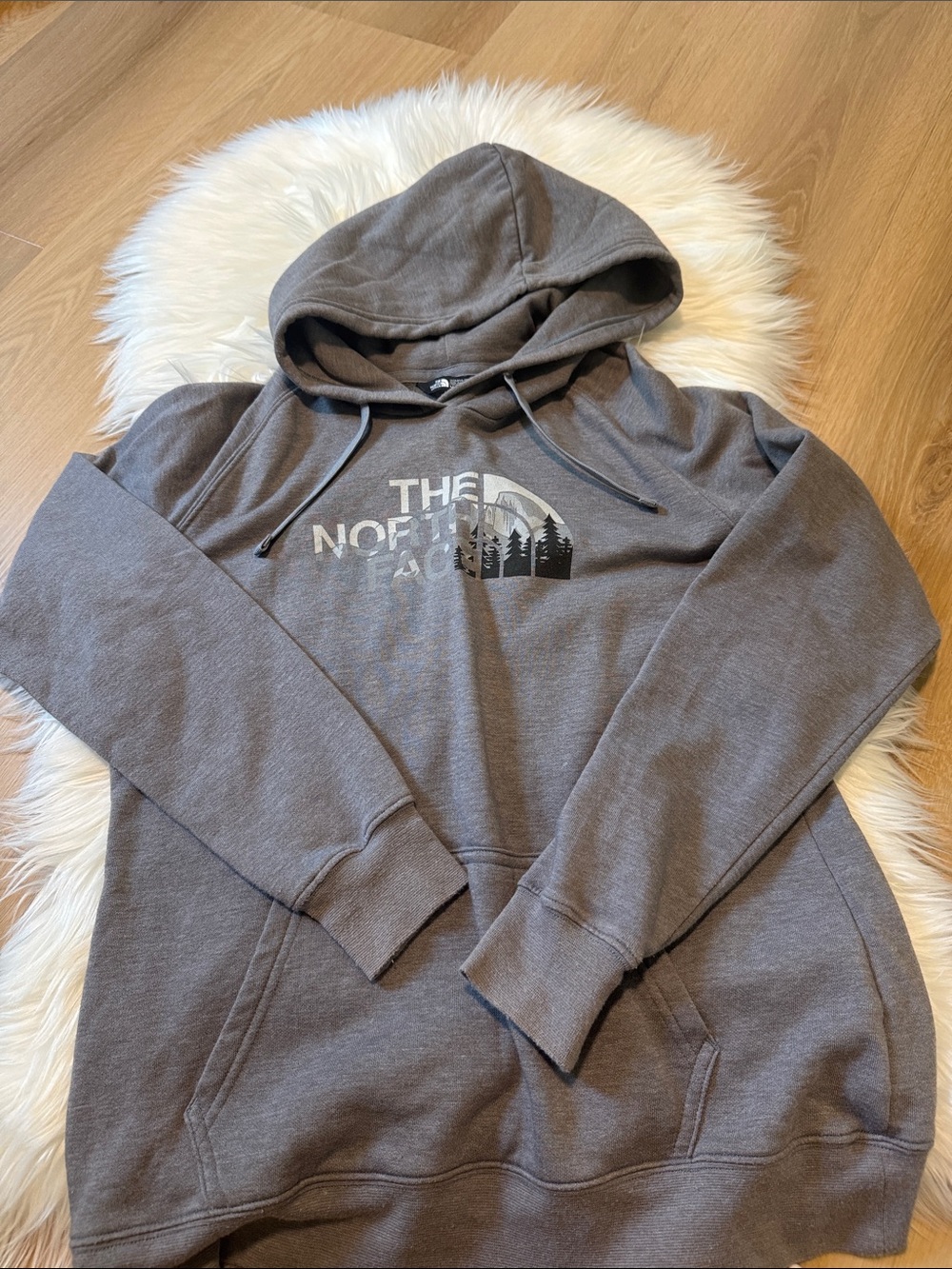 The North Face Women’s Gray Logo Crewneck Hoodie